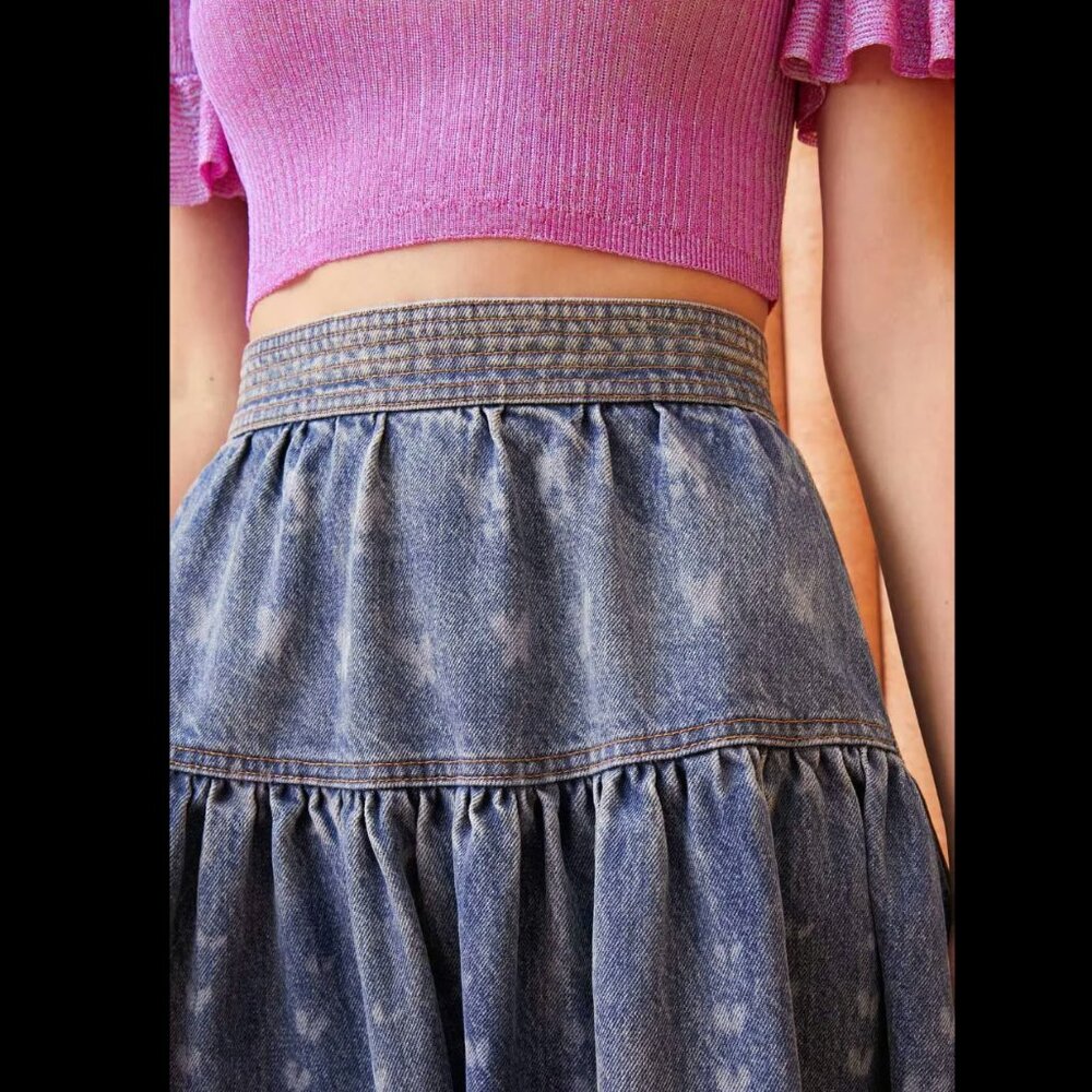 SOLD!  Ulla Johnson Denim Astrid Skirt - Picture 2 of 6